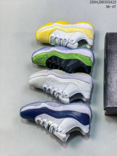 耐克Nike Air Jordan 11 Low Aj11 黄蛇低帮篮球运动鞋Ah7860-107 尺码：见图 编码：04Jdd355A22