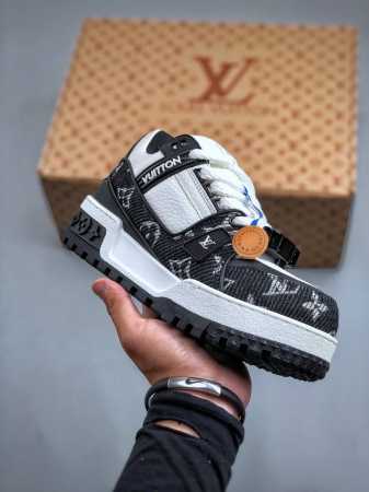 Jo 新货纯原级别 空胶工艺 高端零售专供louis Vuitton 路易威登 Lv Trainer 低帮休闲板鞋 海淘代购同渠道品质 品质提升 高端零售 外贸 - 点击图像关闭