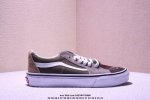 余文乐同款 Vans Sk8-Low 棕绿拼接爆款来了！ Vans范斯Sk8-Low 夏季新款复古棕绿拼接低帮情侣运动休闲帆布鞋滑板鞋 余文乐同款Vans Sk