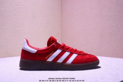 Adidas Wmns Originals Samba Og Cdg 桑巴舞系列绅士德训足球风百搭低帮休闲运动板鞋 联名白桃红爱心 货号: Fw2414 尺码