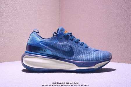 Nike Zoomx Invincible Run Flyknit 3 peacock Blue Orange 不可战胜3代系列轻量飞织低帮休闲运动慢跑鞋 采用 - 点击图像关闭