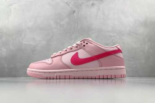 St 全新免修版 Nike Dunk Low Triple Pink Gs 粉色 力荐免修版本 性价比极高 配色齐全 货号 Dh9765-600 尺码 36 3