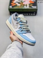 130真标半码 耐克Nike Air Jordan 1 Low Aj1乔丹一代低帮经典复古文化休闲运动篮球鞋 尺码：见图 编码：03Jdd435A28