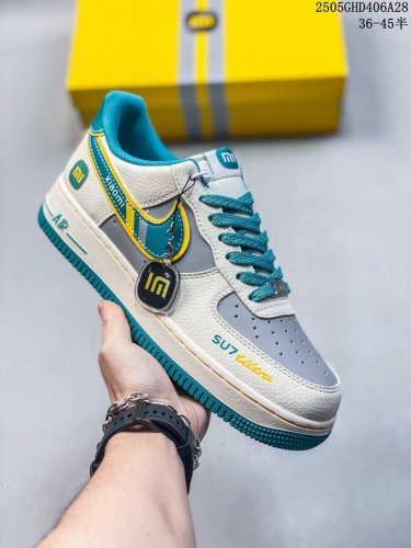 海外限量发售 公司级Nike Air Force 1 '07 Low Xiaomi联名 海湾蓝 空军一号 低帮 运动鞋 休闲鞋 折边针车 工艺难度大 原楦头原纸