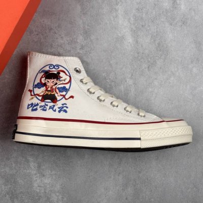 本地 核心私 Converse All Star 匡威全明星运动鞋 2025年新款 哪吒之魔童降世 叱咤风云 复古星标高帮休闲运动硫化百搭板鞋 男女鞋经典帆布鞋