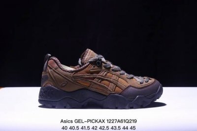 公司级asics Gel-Pickax 亚瑟士 登山徒步 户外运动平衡减震 抗冲击支撑 防滑耐磨平衡轻便 户外功能鞋 货号: 3A746-001 尺码:40.5