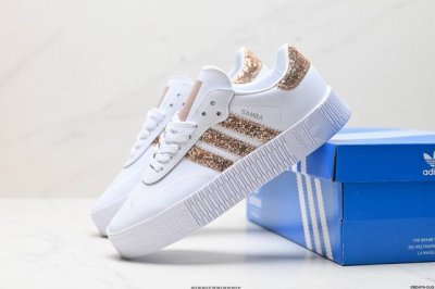 真标adidas Originals Sambarose 防滑减震 低帮 板鞋 货号:B28156 Id:Drd474-Djg