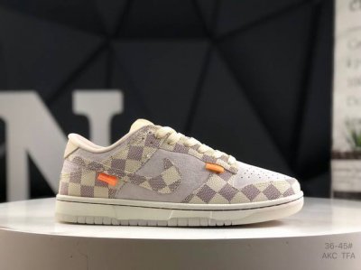 耐克 Nk Sb Dunk Low Lv联名周年高端定制 低帮休闲板鞋 #高端定制鞋盒 大厂纯原品质出货 超高清洁度 皮料切割干净无任何毛边 细节完美 货号：Q