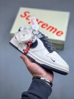 Nike Sb Dunk Low 石头岛supreme联名-藏蓝米白 周年高端定制 低帮休闲板鞋 Bb9866-007 #定制鞋盒 大厂纯原品质出货 超高清洁度