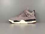 渠道优势，支持代发！ X版：顶级Aj4 酒红色 A Ma Maniere X Air Jordan 4 Retro ＂Violet Ore＂潮流复古篮球鞋 男女