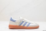 公司级adidas Handball Spezial 阿迪达斯经典款 复古休闲板鞋 全鞋采用反毛皮制作 牛筋耐磨大底 承载青春情怀的板鞋 经典三条杠装饰鞋侧 品