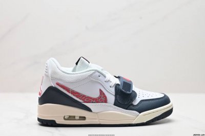公司级三合一最强合体，多种新配色回归耐克Nike Air Jordan Legacy 312 Low”White Grey Fog Blue Red“乔丹最强三