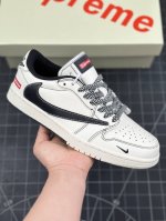 公司级travis Scott X Fragment Design X Air Jordan 1 Low Og Sp Aj1 乔1 低帮文化休闲板鞋 #多方联名
