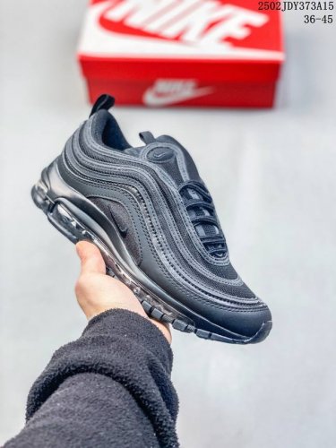 Nike Air Max 97 Aurora Green 耐克 子弹97 3M反光 整双鞋以白色鞋面为基底，波纹鞋身上以湖水绿和黑色装饰，外加同色湖水绿Swoo