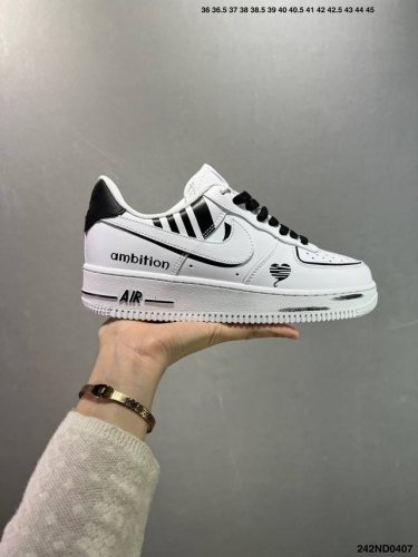 特价 Nike Air Force 1 Low’07 空军一号低帮休闲板鞋 定制皮料 原楦原纸板 纯正空军版型 内置全掌气垫 货号：男 Cw2288-114 女