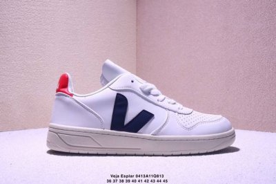 法国国民鞋板品牌 维佳Veja Esplar Leather Low Sneakers埃斯普拉系列 V字 经百典搭薄小底白板鞋 Xm0413Q813