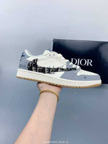 公司级Nike Air Jordan 1 X Travis Scott Aj1倒勾 ‘Diy’定制 耐克 低帮文化篮球鞋 完美品质出货 细节如图所示 鞋面切割工