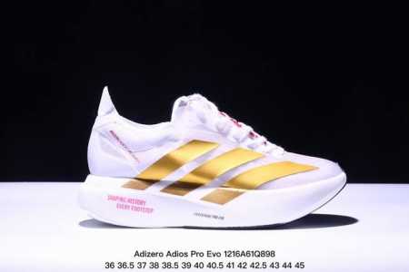 公司级adidas Adizero Adios Pro Evo 1马拉松飞线贾卡轻质透气休闲运动跑步鞋 采用双层透气网纱 Flywire动态飞线绑缚鞋面材质 内 - 点击图像关闭