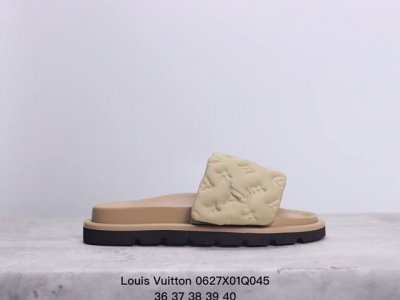Louis Vuitton 路易威登 Lv 休闲一字拖拖鞋 明星同款 网红博主推荐 码数：36 37 38 39 40 Xm0627Q045