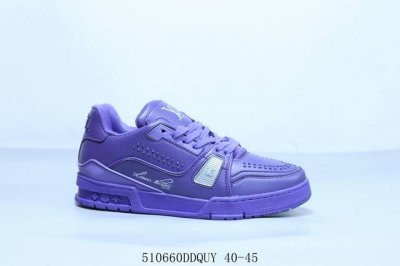 lv路易威登Louis Vuitton Trainer Sneaker Low休闲运动文化百搭篮球板鞋 510660Ddquy 40-45