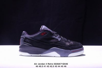 Air Jordan 4 Retro 乔丹4代气垫缓震篮球鞋 牛皮材质 耐磨防滑时尚百搭 可实战球鞋 真标带半码 Size:40-46码 Xm0228Q546