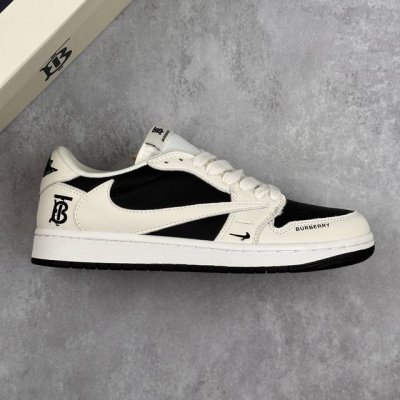 本地 核心私 Travis Scott X Fragment Design X Air Jordan 1 Low Og Sp Aj1 乔1 巴宝莉联名-米黑小双