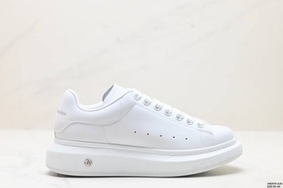公司级意大利高奢品牌alexander Mcqueen亚历山大 麦昆 Sole Leather Sneakers低帮时装厚底休闲运动小白鞋 官网同步发售 官方新