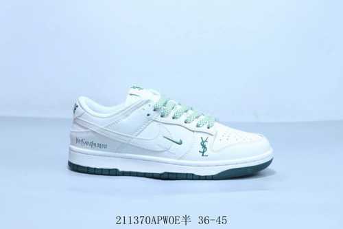 耐克 Nike Sb Dunk Low Pro 复古低帮 休闲运动滑板板鞋 Ysl圣罗兰联名 211370Apwoe半 36-45
