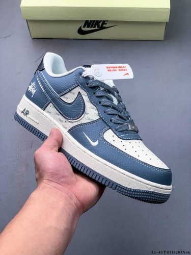 纯原版本 原楦数据纸版 采用硬质优质皮革鞋面材质 内置全掌Air Sole气垫 耐克 Nike Air Force 1 Low 空军一号低帮经典百搭休闲运动板鞋
