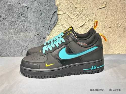 新品上市实拍 海外限定发售 公司级 Nike Air Force 1 Premium 蒂夫尼 配色 空军一号中帮休闲板鞋 定制皮料 3M反光 原楦头原纸板 纯正