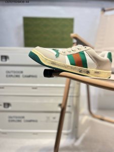 Gucci Distressed Screener Sneaker古驰经典小脏鞋原型复古百搭老爹板鞋 复古学院风546551 Cs7011509#36-44