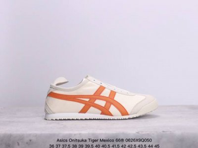 Asics 亚瑟士 男女鞋真标半码制 日产经典老牌-鬼塚虎 Onitsuka Tiger Mexico 66经典墨西哥系列复古经典百搭板鞋休闲运动鞋慢跑鞋 采用