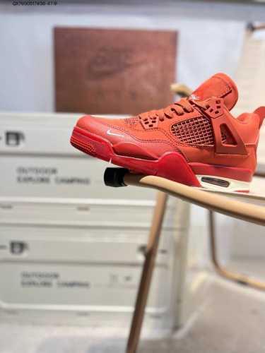 nigel Sylvester X Air Jordan 4 Og Brick By Brick Aj4 砖红 #鞋款配色有着醒目的橙红色调，多种皮革材质的应用