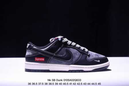 耐克 Nk Sb Dunk Low 北面联名mr.Vera设计师 “Sup联名 黑白灰配色“高端定制 低帮休闲运动板鞋独家版型，柔软皮革鞋面，冲击视觉和脚感体验 - 点击图像关闭