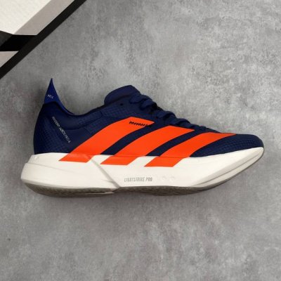 本地 核心私 公司级Adidas Adizero Adios pro 4 M马拉松飞线贾卡轻质透气休闲运动跑步鞋 采用双层透气网纱 Flywire动态飞线绑缚鞋
