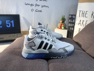 公司级阿迪达斯三叶草 Nite Jogger 经典运动跑鞋 夜行者 复古跑鞋原厂材料 原厂大底 私家独模 网布搭配麂皮拼接打造鞋面 极具复古风格鞋头及鞋跟点缀3