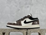 Air Jordan 1 Low Aj1 乔1 北面联名-紫砂猪八 高端定制 低帮复古篮球鞋 Xs6086-004 #定制鞋盒 大厂纯原品质出货 超高清洁度 皮
