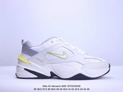 公司级！耐克nike Air Monarch M2K 经典复古老爹鞋 夸张流线极符 风靡老爹元素 外形延续当下潮流得未来感老爹鞋 设计干净！ 尺码：36 36.