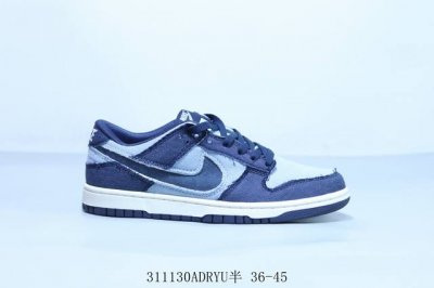140 耐克 Nike Sb Dunk Low Pro 复古低帮 休闲运动滑板板鞋 牛仔蓝 货号 Hf3141-400 311130Adryu半 36-45