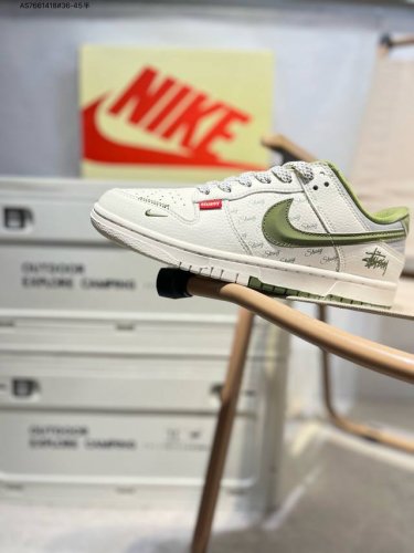Nike Sb Dunk Low“斯图西联名” 周年高端定制 低帮休闲板鞋 定制鞋盒 超高清洁度 皮料切割干净无任何毛边 细节完美Xs6089 As766141