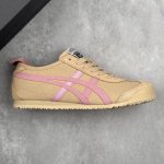 本地210 核心私 公司级Onitsuka Tiger Mexico 66 阿斯克斯 鬼冢虎 低帮减震支撑低帮运动休闲鞋 这款鞋由皮革制成，具有鞋跟交叉加固设计