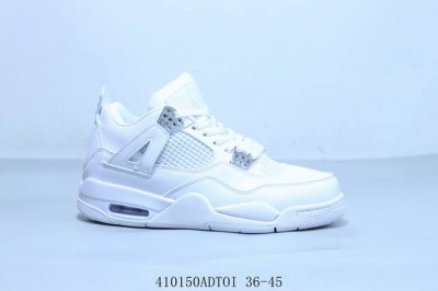 耐克Nike Air Jordan 4 Retro Bred Reimagined 迈克尔 乔丹Aj4代中帮复古休闲运动文化篮球鞋 白色 货号 308497-1