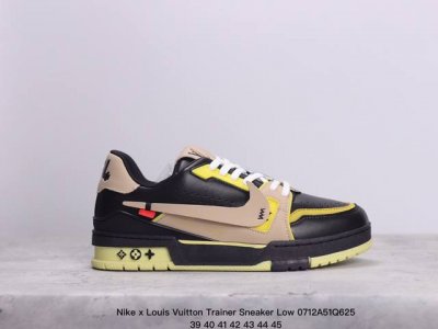 公司级全新lv路易威登nike X Louis Vuitton Trainer Sneaker Low休闲运动文化百搭板鞋 尺码:39-45 Xm0712Q62