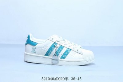 阿迪达斯Adidas三叶草 Originals Superstar 贝壳头系列低帮经典百搭休闲运动板鞋 Lv 货号 Ad0001 5 40Adoro半 36-4