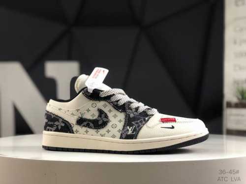 公司级带半码 耐克 Nike Air Jordan 1 Low Aj1 乔1 低帮潮流运动休闲板鞋。Aj1 低帮拼接 完美版型真头层牛皮# 内置缓震气垫 原鞋开
