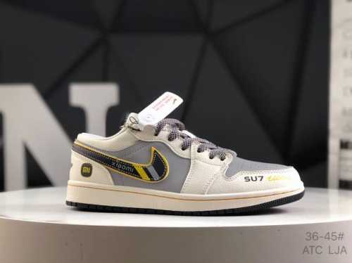 耐克 Nike Wmns Air Jordan 1 Low Gs White University Red Aj1乔丹一代倒钩低帮经典复古文化休闲运动篮球鞋 小