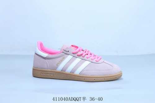 Adidas Handball Spezial 阿迪达斯经典款 德训复古休闲板鞋 粉白 货号 Ji2654 41 Adqqt半 36-40