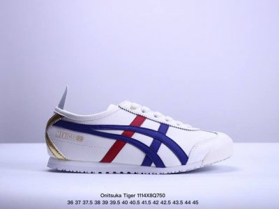 Onitsuka Tiger Mexico 66 阿斯克斯 鬼冢虎 低帮 男女同款 减震支撑低邦运动休闲鞋 这款鞋由皮革制成，具有鞋跟交叉加固设计，可提供更高的