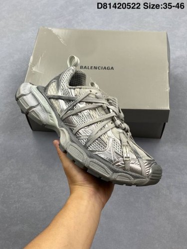 公司级 balenciaga 3Xl 10代 Taupe Mix 巴黎世家 3Xl 低帮 白粉蓝 低邦弹力一脚蹬阔型底姥爹风休闲慢跑鞋 Balenciaga全新