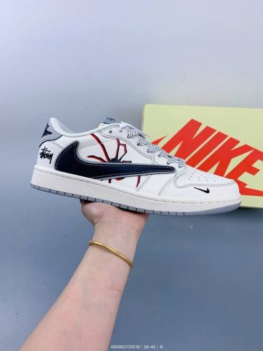 travis Scott X Fragment Design X Jordan Air Jordan 1 Low Og Sp 斯图西联名 米黑灰蜘蛛 多方联名合